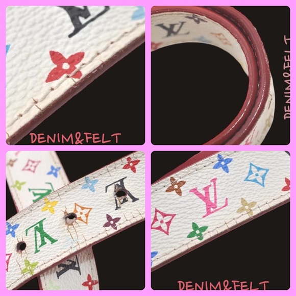 Louis Vuitton Women’s White/Multi Color Monogram Multicolor Ceinture Belt 85|34 - Picture 11 of 16